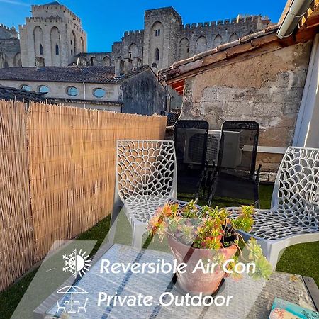 Ac - Private Exterior - Au Pied Du Palais Des Papes! Apartment Avignon Luaran gambar